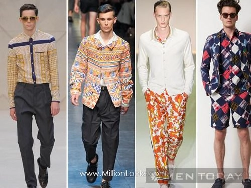 Xu hướng sắc màu và họa tiết thời trang nam giới xuân hè 2013 - 12