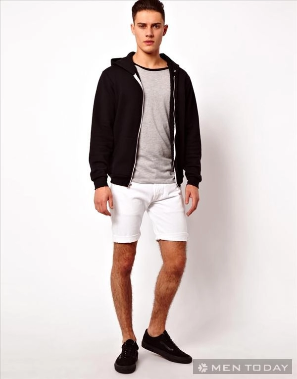Xu hướng thời trang nam hè 2014 thoải mái cùng quần short trắng - 10