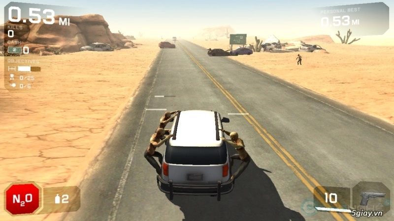 Zombie highway 2 tay lái lụa để chạy thoát zombie - 3