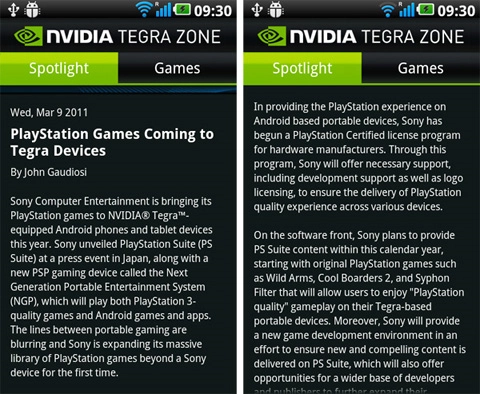 Android chạy tegra 2 sẽ chơi được playstation game - 1