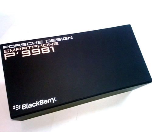 Ảnh đập hộp blackberry porsche design p9981 chính hãng - 1