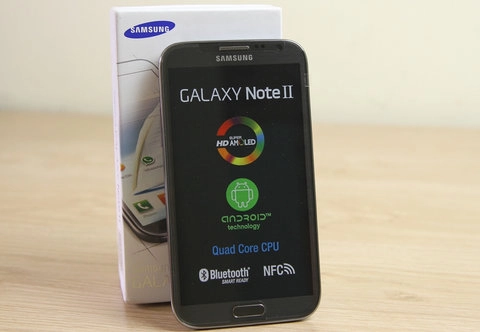 Ảnh thực tế galaxy note ii bản màu xám - 3