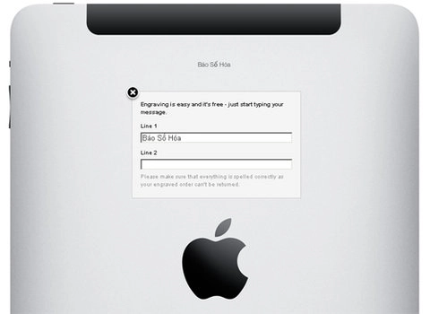 Apple cho phép khắc tên miễn phí lên ipad - 1