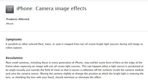 Apple khuyên người dùng tự xử lý lỗi camera iphone 5 bằng tay - 2