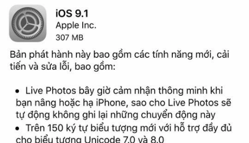 Apple ra ios 91 nâng cấp chụp ảnh live photos cho iphone 6s - 1