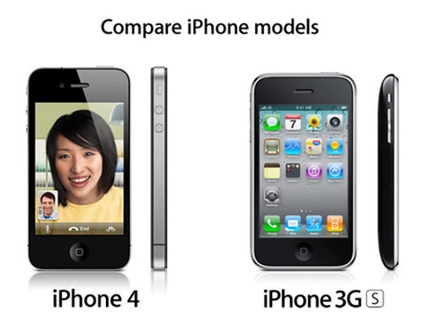 Apple so sánh iphone 4 và 3gs - 1