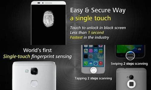 Ascend mate 7 nhận diện vân tay nhanh hơn iphone 5s và galaxy s5 - 1