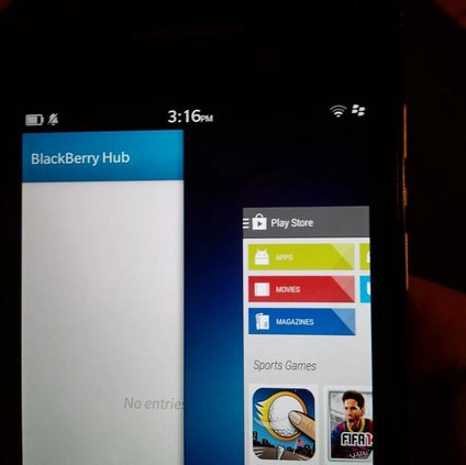 Blackberry 10 cài được kho ứng dụng google play của android - 3