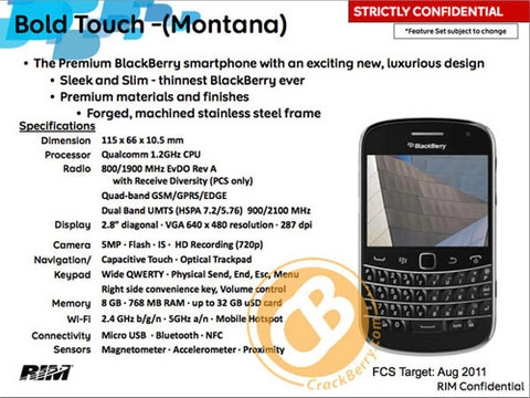 Blackberry bold và curve sắp có cảm ứng - 3