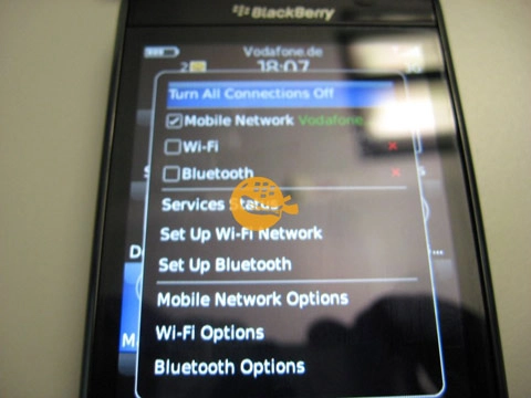 Blackberry storm 2 kết nối wi-fi - 6