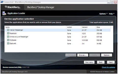 Cài đặt phần mềm lên blackberry - 3