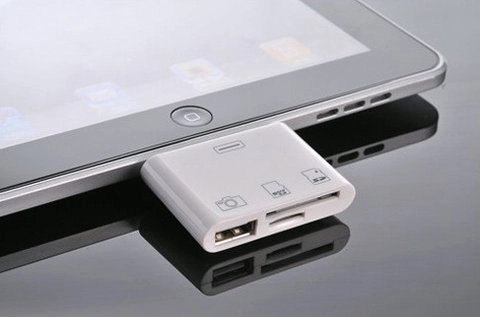 Đầu đọc thẻ và cổng usb cho ipad - 1