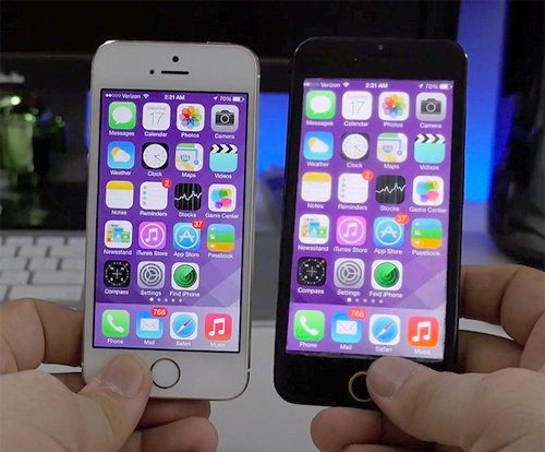 Dùng thử ios 7 trên iphone 6 màn hình 47 inch - 1