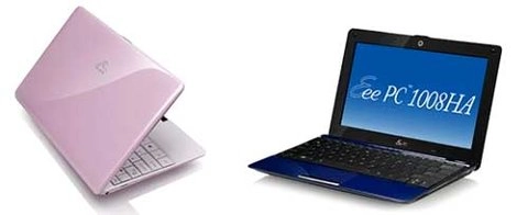 Eee pc 1008ha thêm 2 màu xanh và hồng - 1