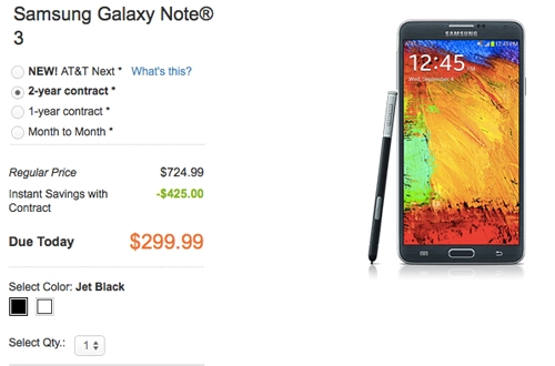 Galaxy note 3 được bán giá 700 usd - 2