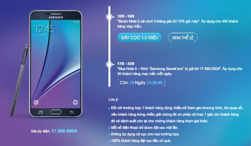 Galaxy note 5 giá dự kiến 18 triệu đồng bán cuối tháng 8 - 1