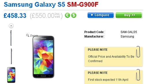 Galaxy s5 có giá dự kiến lên đến 1000 usd - 4