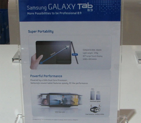 Galaxy tab 89 mỏng nhẹ hơn cả ipad 2 - 2