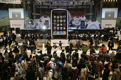 Hàn quốc cuồng nhiệt đón iphone - 4