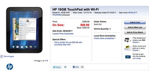 Hp có thể hoàn tiền cho người mua touchpad - 1