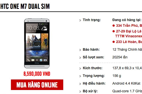 Htc one max chính hãng giảm giá một nửa - 2