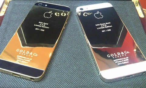 Iphone 5 đầu tiên được dát vàng 24 carat - 2