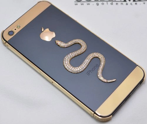 Iphone 5 mạ vàng phiên bản rắn đón tết - 1