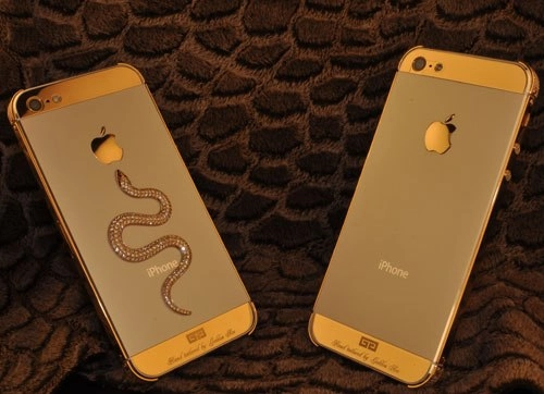 Iphone 5 mạ vàng phiên bản rắn đón tết - 5