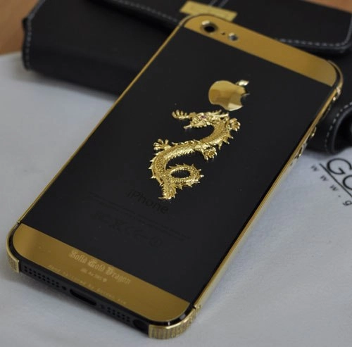 Iphone 5 mạ vàng phiên bản rắn đón tết - 6