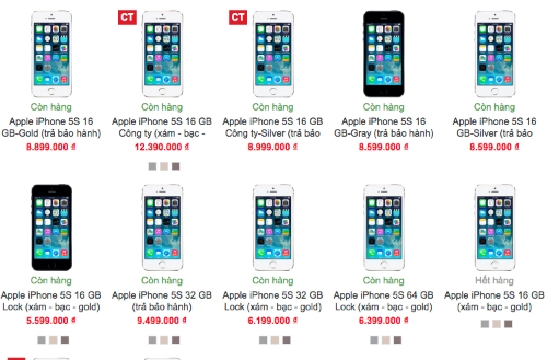 Iphone 5s giá giảm sâu hàng mới khan hiếm - 2