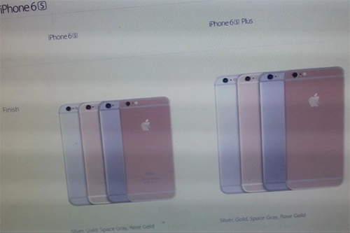 Iphone 6s màu vàng hồng xuất hiện trên website apple - 1