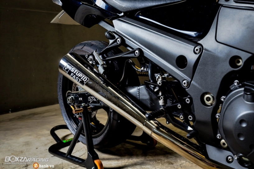 Kawasaki ninja zx-14r siêu ngầu trong bản độ dragbike american - 11