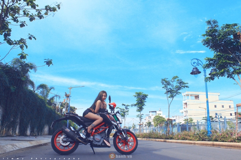 Ktm duke 390 tự tin đọ dáng cùng hot girl - 5