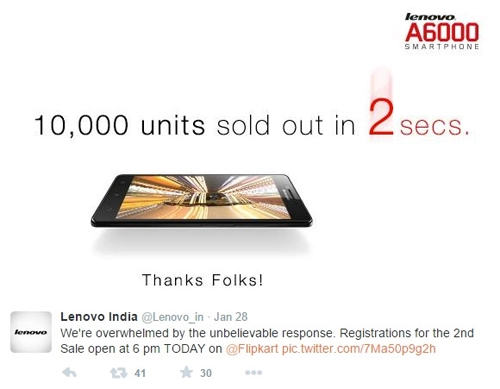Lenovo bán 10000 điện thoại giá rẻ trong 2 giây - 1