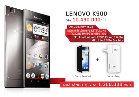 Lenovo k900 được trang bị bộ xử lý mới nhất của intel - 2