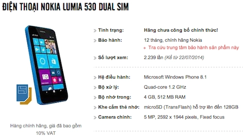 Lumia 530 chạy windows phone 81 sẽ ra mắt tháng sau - 1