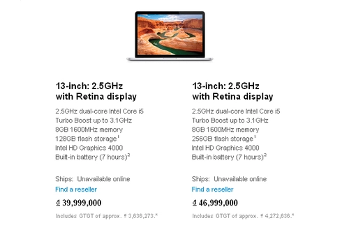 Macbook pro retina 13 inch giá từ 399 triệu đồng - 2