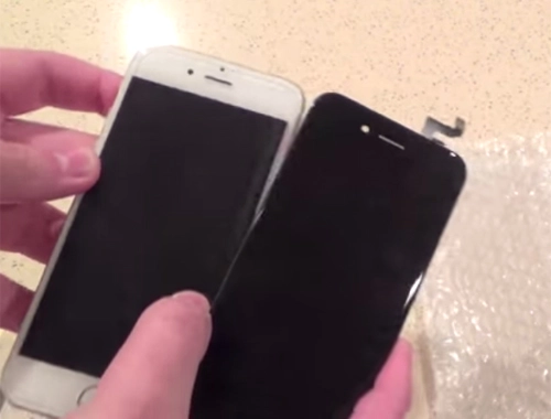 Màn hình iphone 6s lộ diện với camera selfie cỡ lớn - 1