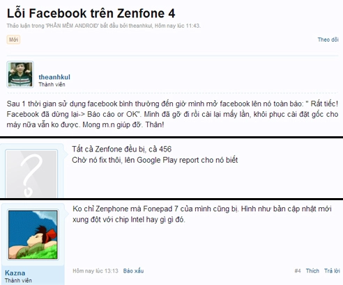 Nhiều máy asus zenfone gặp lỗi với phần mềm facebook - 2