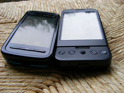 Nokia 5800 xpressmusic vs google g1 - 1