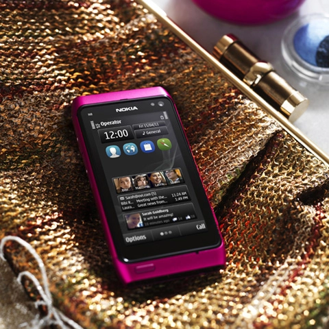 Nokia ra n8 màu hồng chạy symbian anna - 1