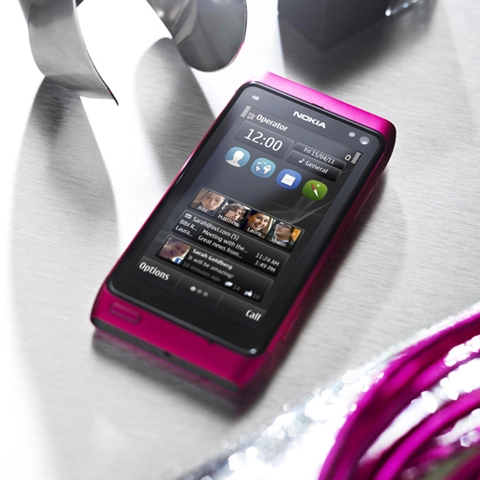 Nokia ra n8 màu hồng chạy symbian anna - 2