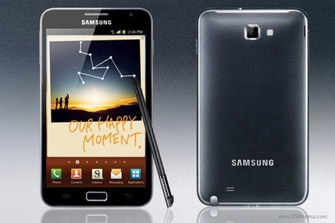 Samsung galaxy note được bán vào tháng 11 - 1