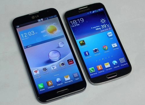 Samsung galaxy s4 đọ dáng với lg optimus g pro - 1