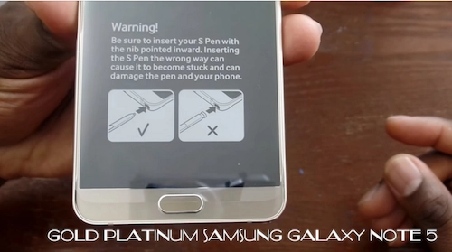 Samsung thêm cảnh báo cắm bút ngược trên galaxy note 5 - 1