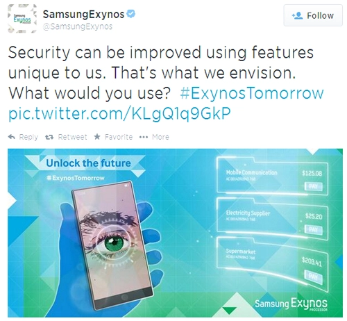 Samsung tung ảnh ẩn ý về smartphone có thể quét võng mạc - 1