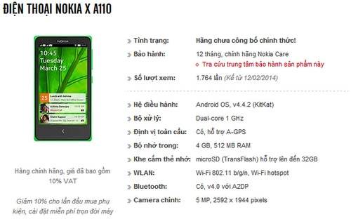 Smartphone nokia chạy android sẽ có giá hơn 2 triệu đồng - 1