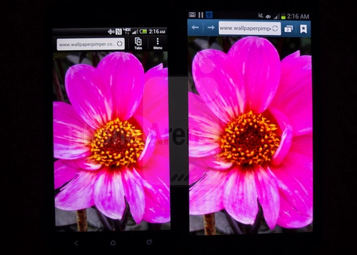 So sánh màn hình giữa droid dna và galaxy note ii - 4