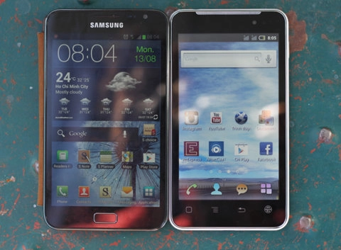 Touch lai 50 vs galaxy note - 1