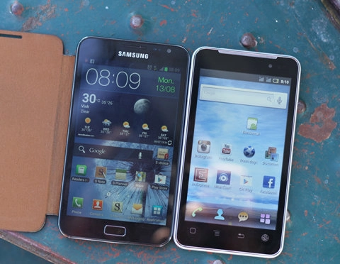 Touch lai 50 vs galaxy note - 10